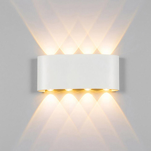 Moderne LED Aluminium Outdoor Indoor Ip65 Up En Down Voor Thuis Trappen Kamer Nachtkastje Badkamer Licht Wit Of Zwart LED Wandlamp