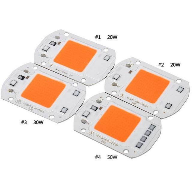 High Power full spectrum led grow chip 20W 30W 50W voor Indoor Plant Growth Lighting