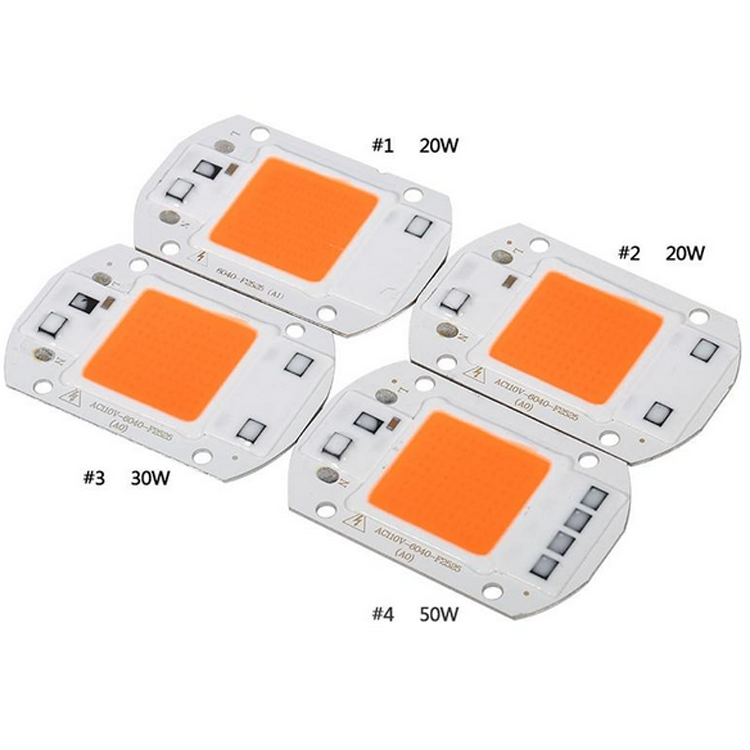 High Power full spectrum led grow chip 20W 30W 50W voor Indoor Plant Growth Lighting