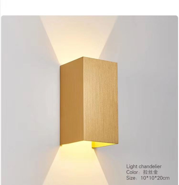 12W Led Wandlamp Buiten LED Wandkandelaar IP65 Waterdichte Vierkante Metalen Schot Verlichting Buitenmuur Verlichting Armatuur Cool