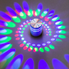 RGB Spiraal Gat LED Muur Licht Effect Wandlamp Met Afstandsbediening Kleurrijke Wandlamp Voor Party Bar KTV Woondecoratie