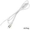 0.75mm 2 lijn Kabel 1.8m Aan Uit Netsnoer Voor LED Lamp met Knop switch EU/US Plug Licht Switching Transparante Draad Extension