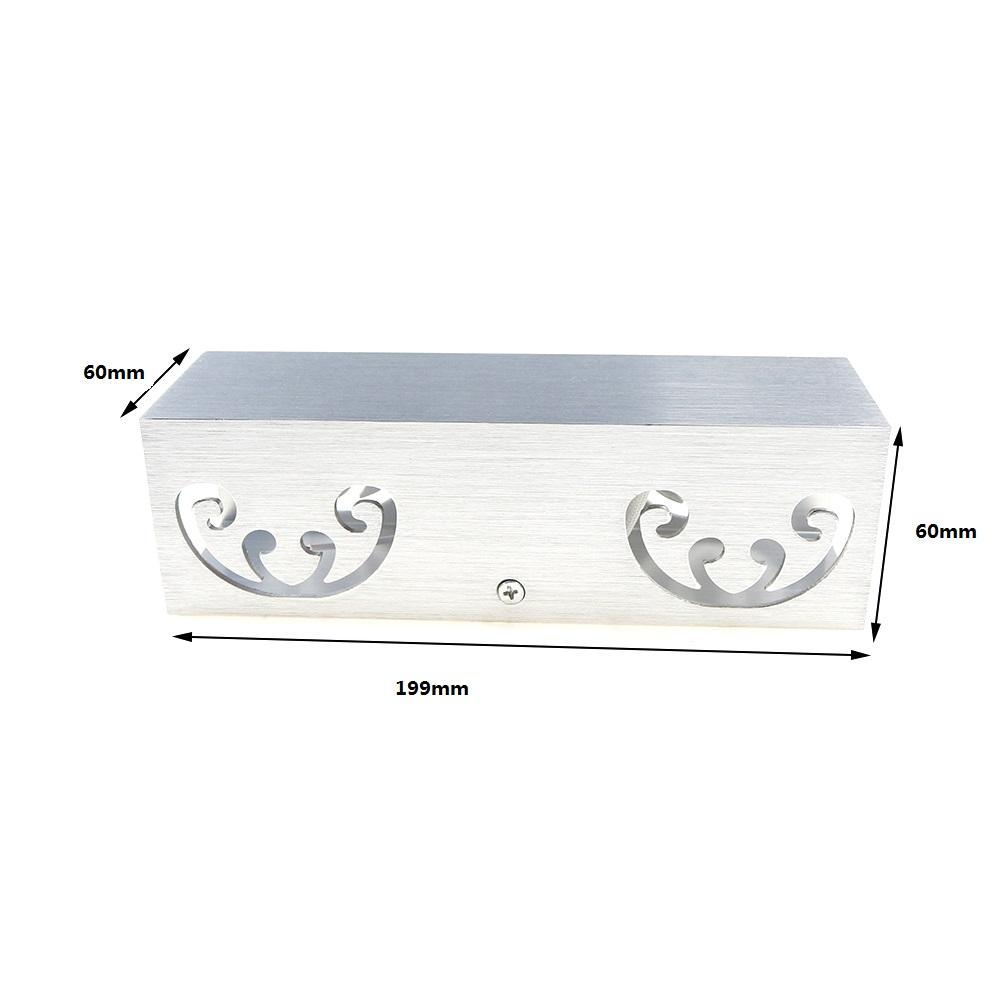 Aluminium 2W / 6W vlinder op en neer led-wandlamp binnenhuisdecoratie woonkamer wandverlichting binnen