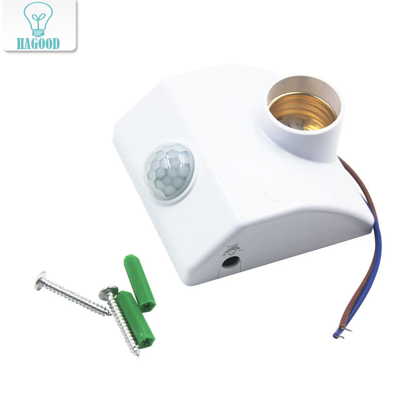 E27 PIR Infrarood Bewegingssensor LED Licht Lamphouder Base Lichtgevende Aanpassing PIR Bewegingssensor Schakelaar Licht Houder Socket