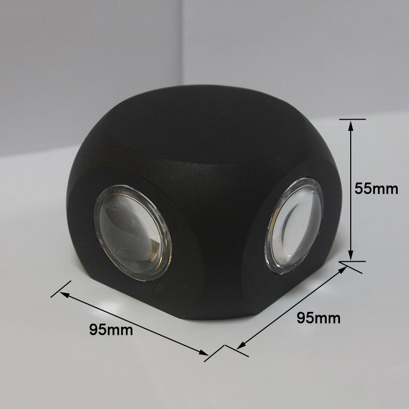 Led Wandlamp 4W Outdoor Led Waterdicht Gebouw Exterieur Poort Balkon Tuin Yard