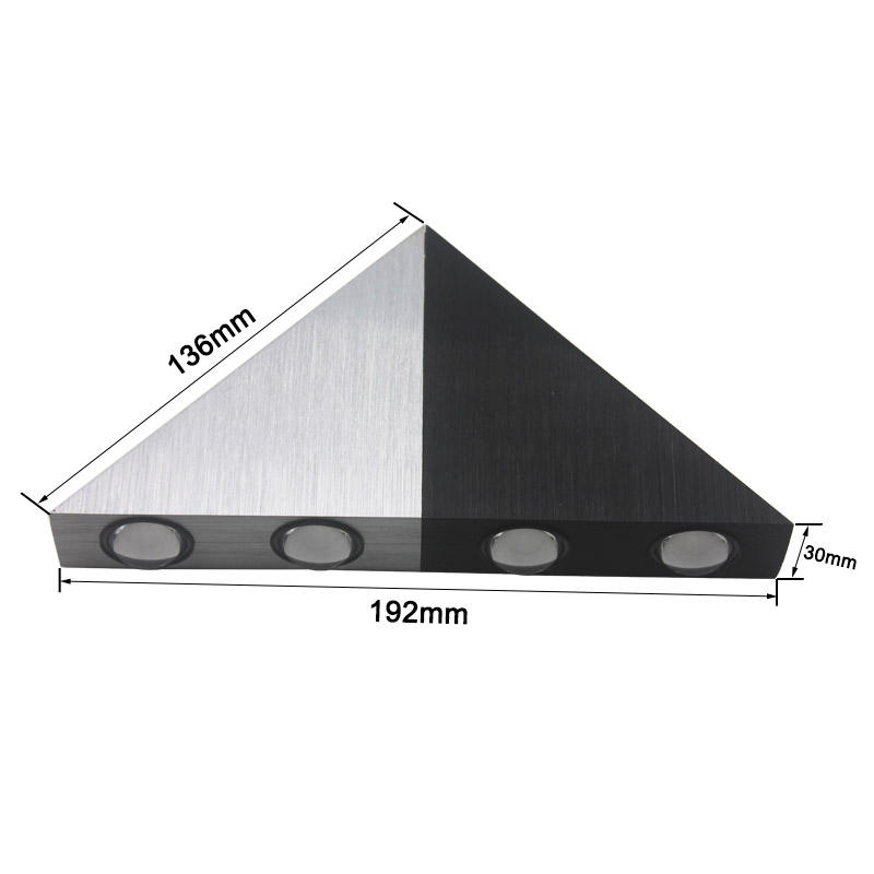 Led Driehoek Wandlamp 5W Indoor Woonkamer Wandlamp AC85-265V Aluminium Trappen Gangpad Wandlamp High Power lichten