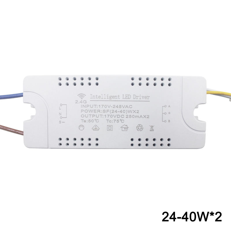 12-60W * 2 LED intelligente driver AC170-245V 2.4G WIFI Voeding Verlichting Transformers voor Telefoon Controle Lamp