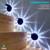 ABS LED-tuinlamp op zonne-energie Bloem Zilver Kleur Waterdichte buitenverlichting