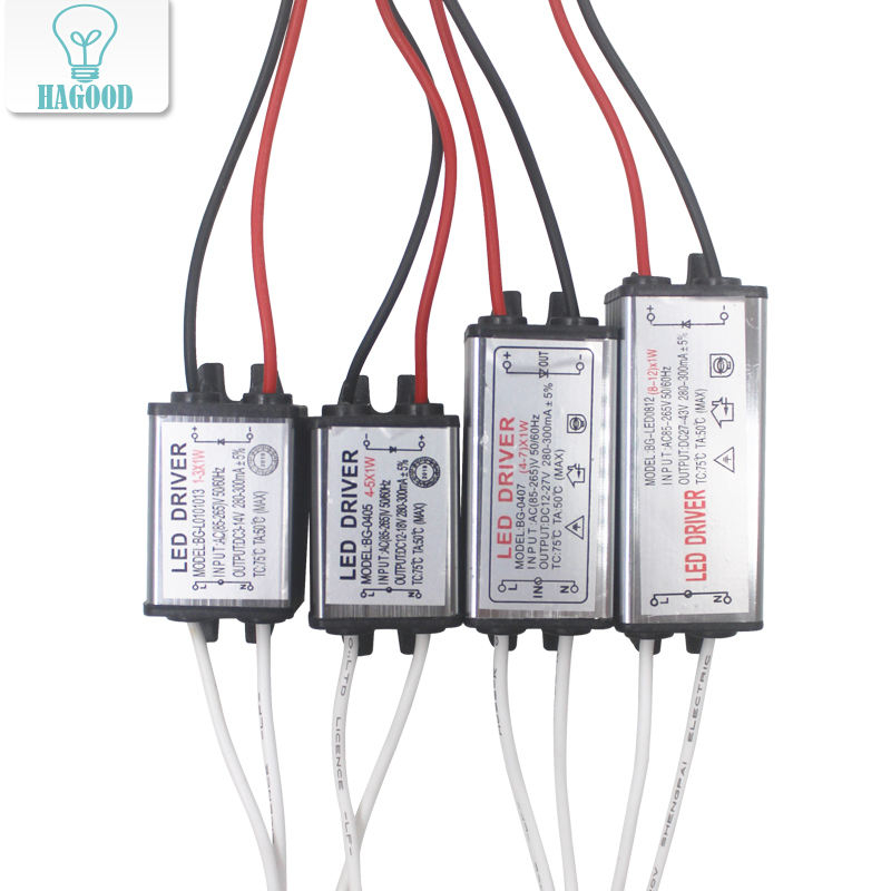 1-12W IP65 Waterdichte LED Light Driver AC85-265V DC3-43V LED Transformator Voeding Adapter voor Outdoor Led lamp/Chips