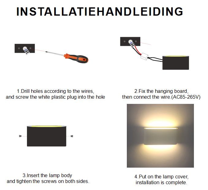 Moderne waterdichte buiten 18W LED wandlamp