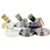 Gepolijste metalen desktop lampvoet Keramische voet houder 6 ft snoer Aan/uit schakelaar Plug E26/e27 Schroefvoet Ideaal voor spaarlamp