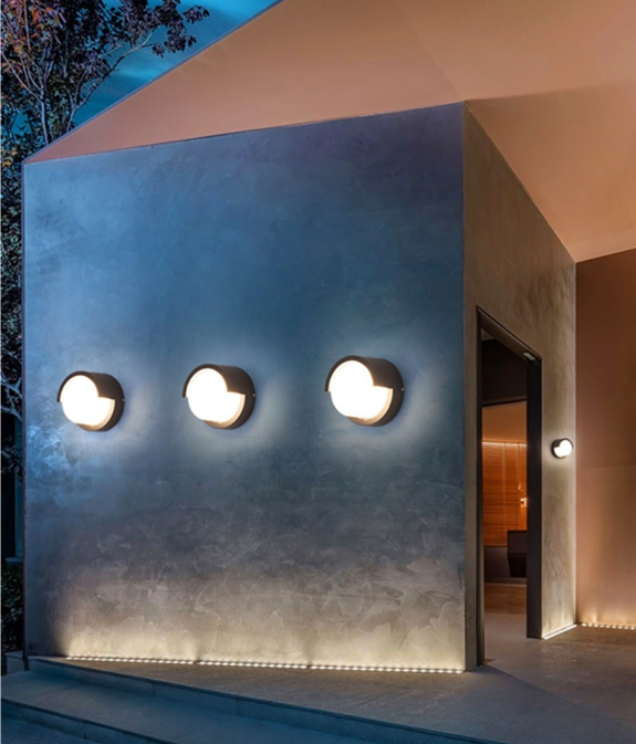 Decoratieve led-lamp Acryl ronde waterdichte wandlamp en nachtlampje voor buitenverlichting en moderne wandlampen voor thuis