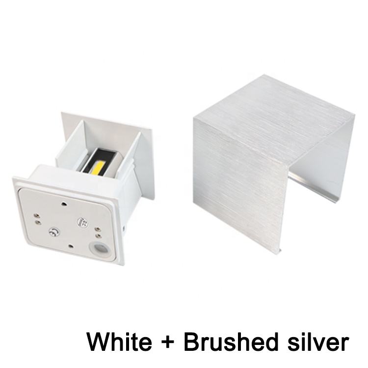 Industriële stijl AC85-265V waterdichte IP65 verstelbare straal aluminium en buiten LED kubus waterdichte wandlamp