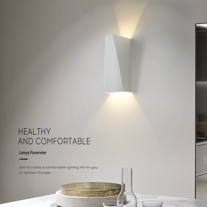 Moderne Vierkante 6W 12W Led Indoor Wandlamp Aluminium Blaker Home Verlichting Slaapkamer Woonkamer Gangpad Versieren wandlamp AC85-265V