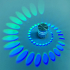 3W RGB met Controller Spiraal Gat Wandlamp Kleurrijke Schansen Foyer Party Woonkamer Gang Decor Indoor Verlichting Armatuur