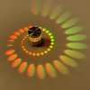 3W RGB met Controller Spiraal Gat Wandlamp Kleurrijke Schansen Foyer Party Woonkamer Gang Decor Indoor Verlichting Armatuur
