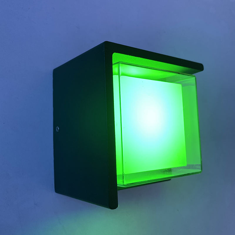 Decoratieve led lamp Acryl vierkante wandverlichting waterdichte binnen wandlamp met Aluminium buiten nachtlampje