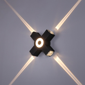 Minimalistische Opbouw Outdoor LED Wave Wandlamp En Waterdicht IP65 85 ~ 265V Minimalistische Wandlamp Voor Path Street veranda Licht