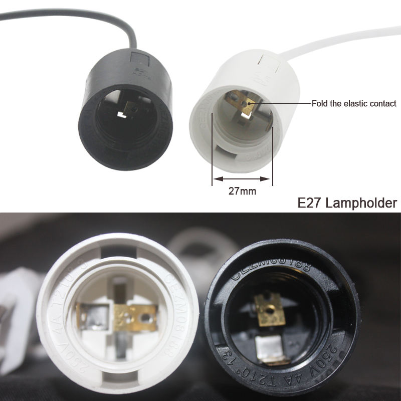 Eu Plug e27 netsnoer lamphouder Met Eu Plug Aan/uit Schakelaar VDE OEM 2.5A 250 V beste prijs kwaliteit Voor Hanglamp