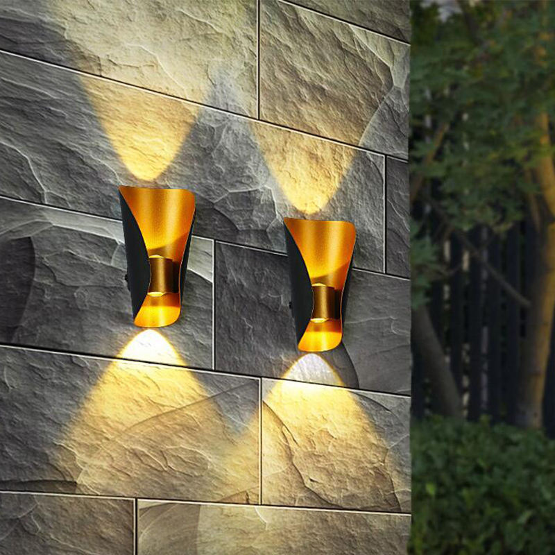Decoratieve led-lamp klein formaat Bootvormige wandlamp op en neer modern binnen buitenlicht