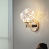 6W kleine hot-selling sterrenhemel wandlamp smeedijzer geplateerd glas voor gebruik binnenshuis