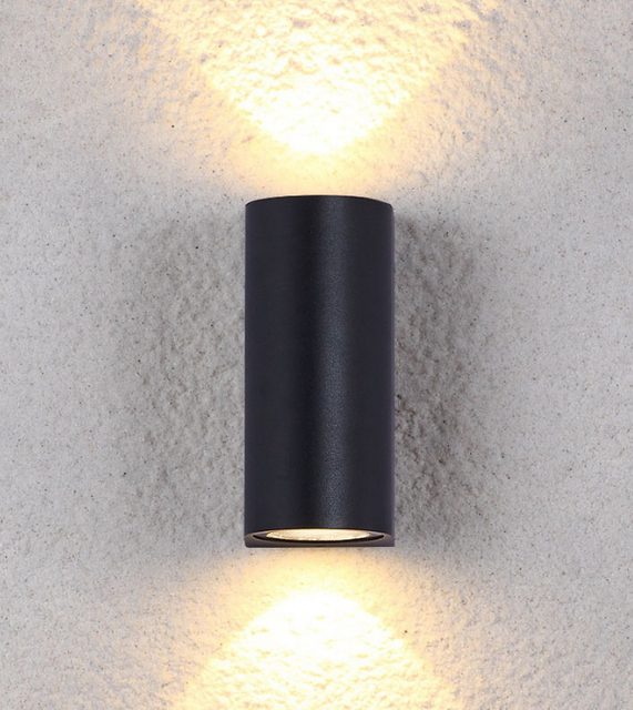 12W kolom dubbele kop waterdichte wandlamp Unieke nachtlamp IP65 waterdichte wandlamp voor tuindecoratie