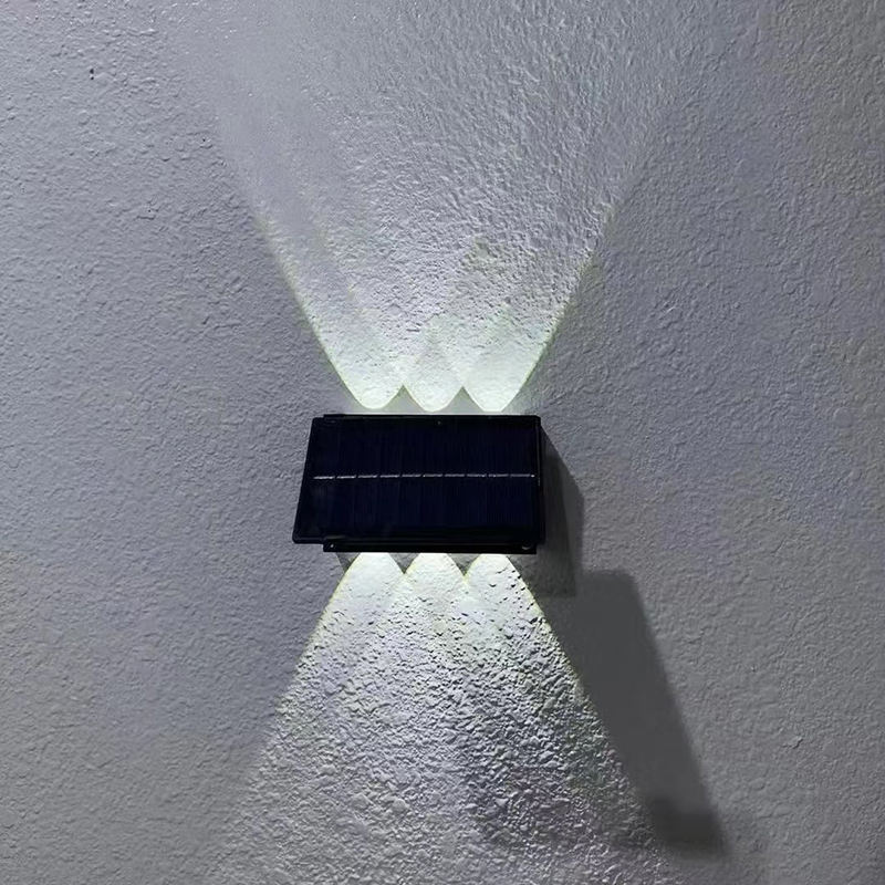 6W Solar Led Light Outdoor Waterdichte Solar Hight Lights Wandkandelaar Slimme wandlamp solar muur Buitenlamp