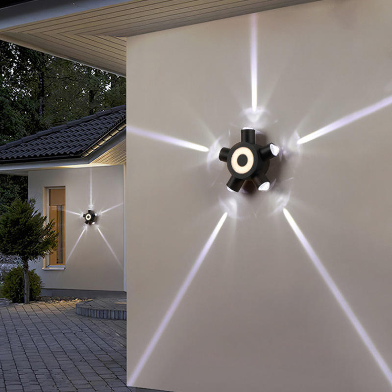 Led Wandlamp Aluminium Buiten IP65 Waterdicht Up Down Wandlamp Voor Thuis Trap Slaapkamer Nachtkastje Badkamer Gang Verlichting