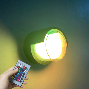 Acryl waterdichte RGB wandlamp buiten 5W wandlamp veranda verlichting wandkandelaar voor tuin en huisdecoratie