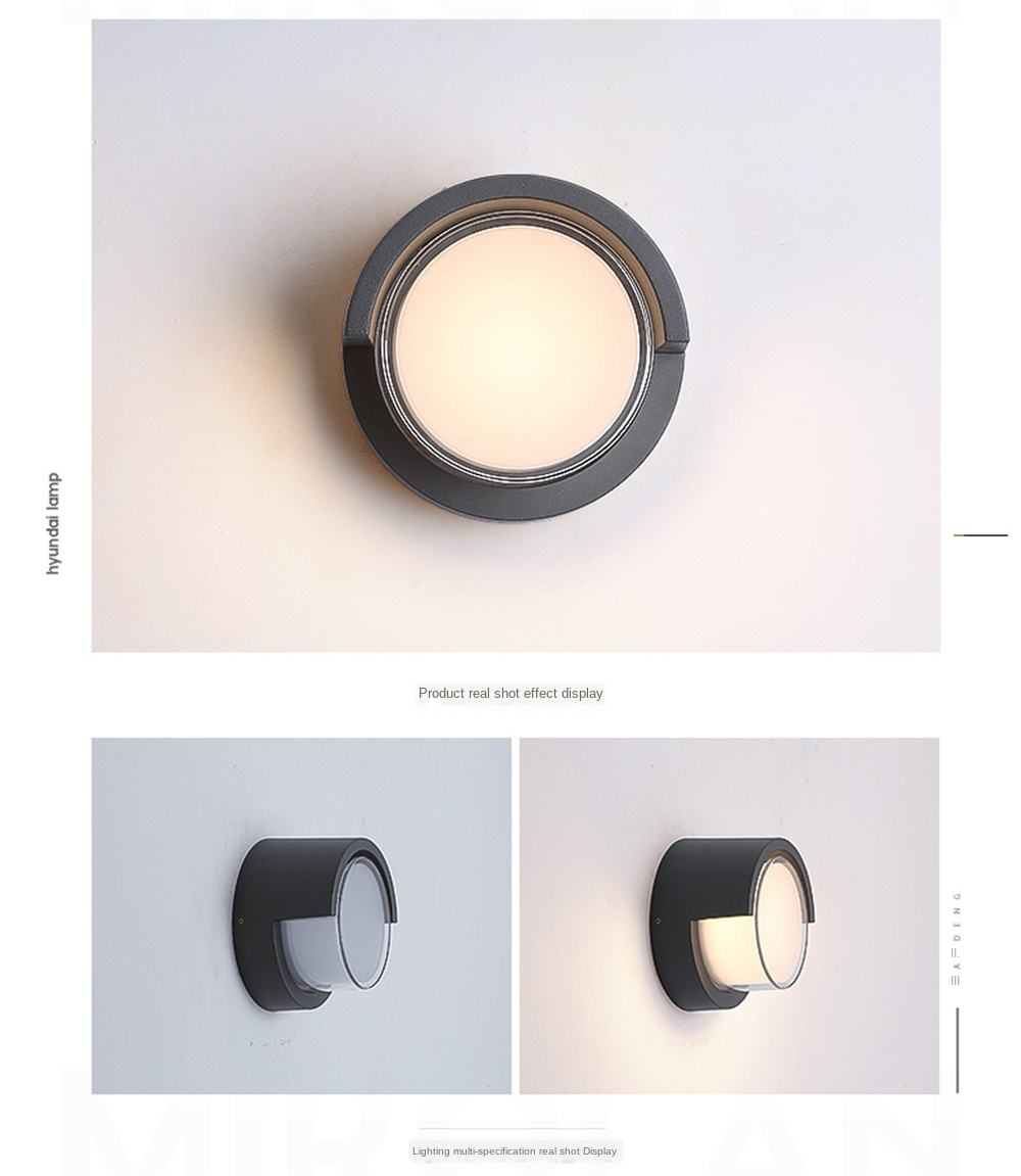 Minimalistische stijl Tuya Smart WiFi LED-wandlamp RGBW Outdoor Indoor APP Waterdichte schans Dimbare tuinlamp