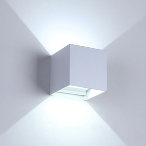 Industriële stijl 12W waterdichte IP65 verstelbare aluminium buiten LED kubus waterdichte wandlamp