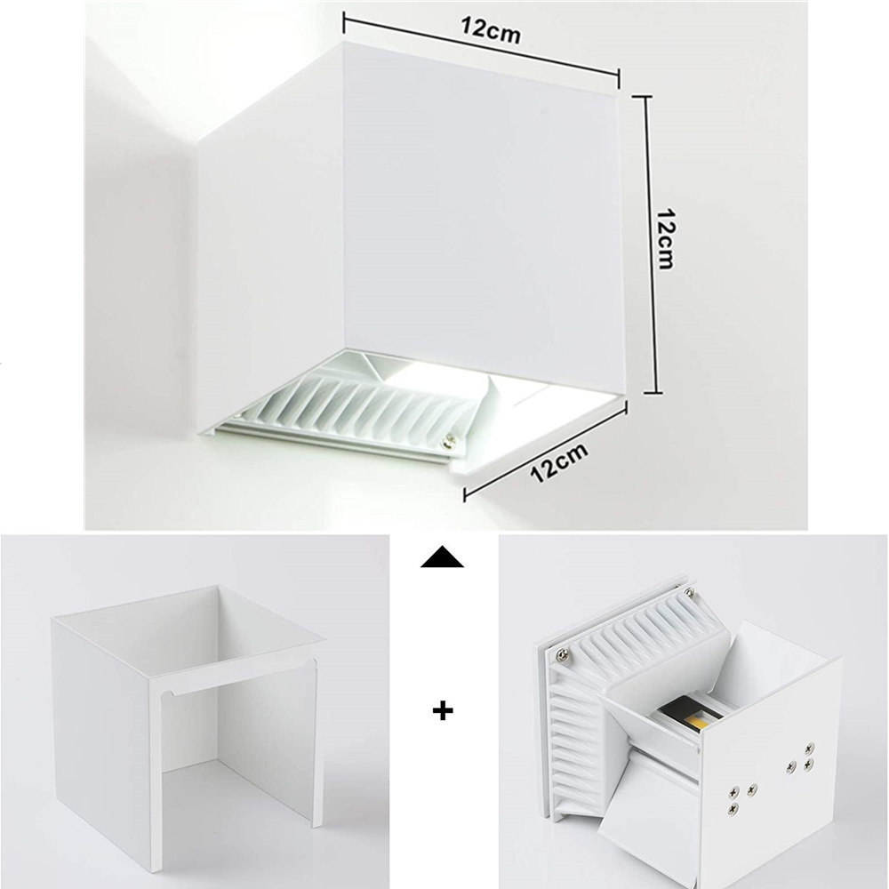 IP65 Waterdichte 12W 20W Indoor Outdoor Led Wandlamp Aluminium Verstelbare Opbouw AC85 ~ 265V Led veranda Licht Blaker