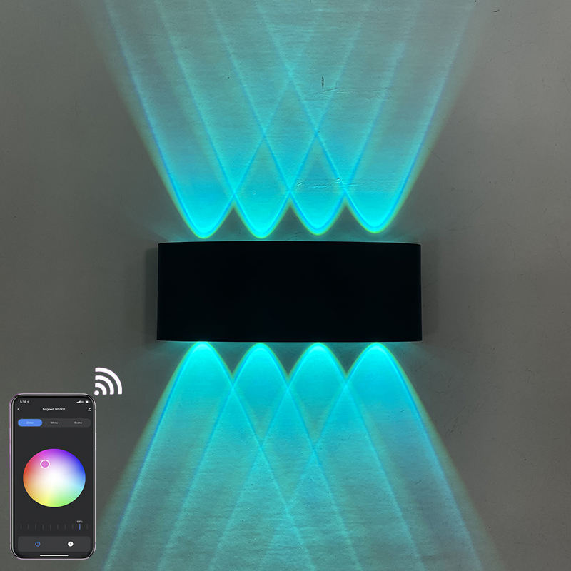 buitenwandlamp APP Afstandsbediening Bluetooth-compatibel Gebruikt voor vakantiedecoratie Bar wandlamp verbinden met ALEXA