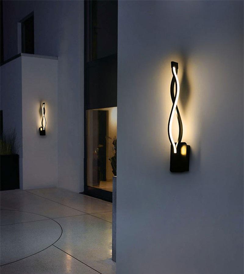 16W Moderne huisdecoratie Golfvorm Aluminium Up Down LED-wandlamp indoor LED-wandlamp Holiday guirlande licht