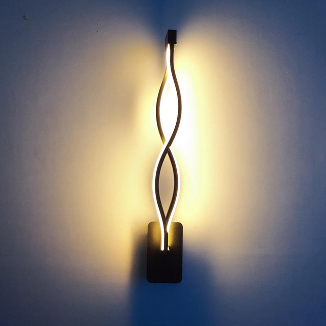 Modern Huis Decoratie Golfvorm Aluminium Up Down LED Wandlamp Indoor LED Wandlamp Holiday Garland Light