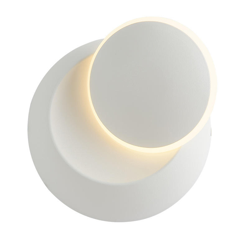 Vierkante LED Wandlamp voor Slaapkamer woonkamer wit zwart blaker wandlampen 360 graden Draaibare Metalen 18W/24W armaturen