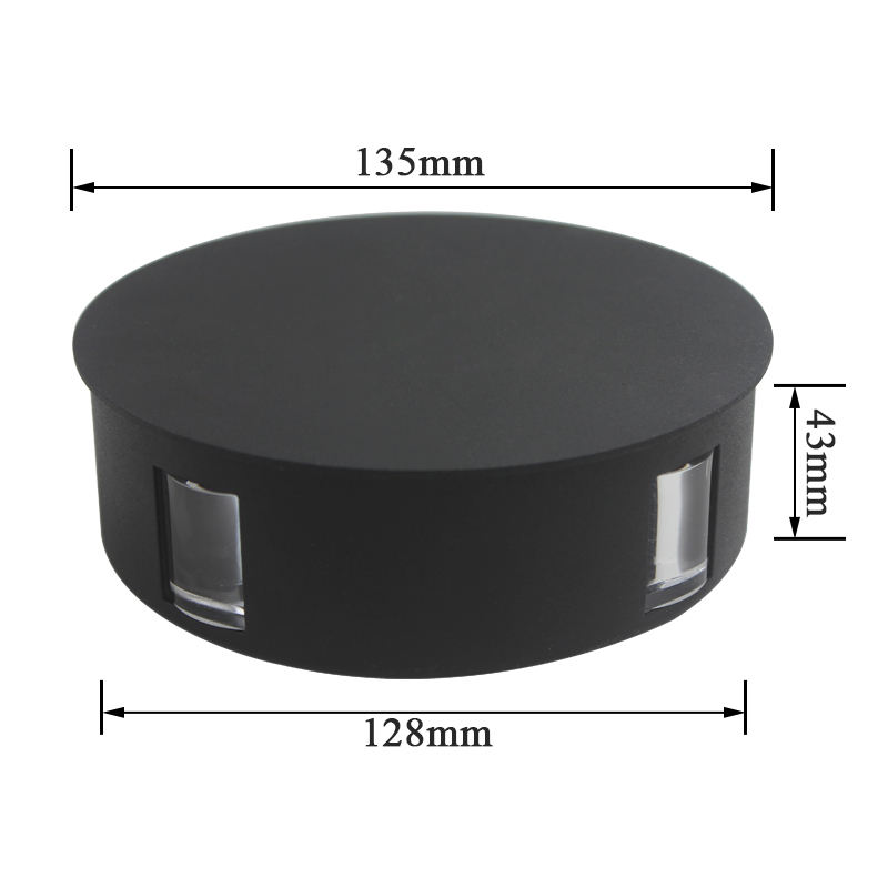 Goedkope fabrieksprijs trap led-wandlamp rond voor hotel led-wandlamp snelle levering