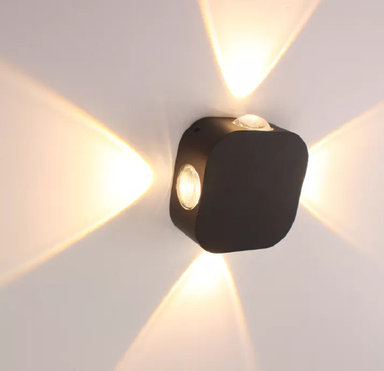 Outdoor Waterdichte IP65 4W LED Wandlamp Aluminium Wandkandelaar Tuin LED Wandlamp