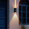 6W Black Beam Moderne Wandlamp Buitenverlichting Indoor Waterdichte LED Lamp Woonkamer Gangpad Park Landschap Tuin Licht