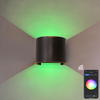 9W RGB TUYA APP controle LED wandkandelaar Waterdicht IP65 Veranda Tuin up en down Wandlamp Halfronde waterdichte wandlamp