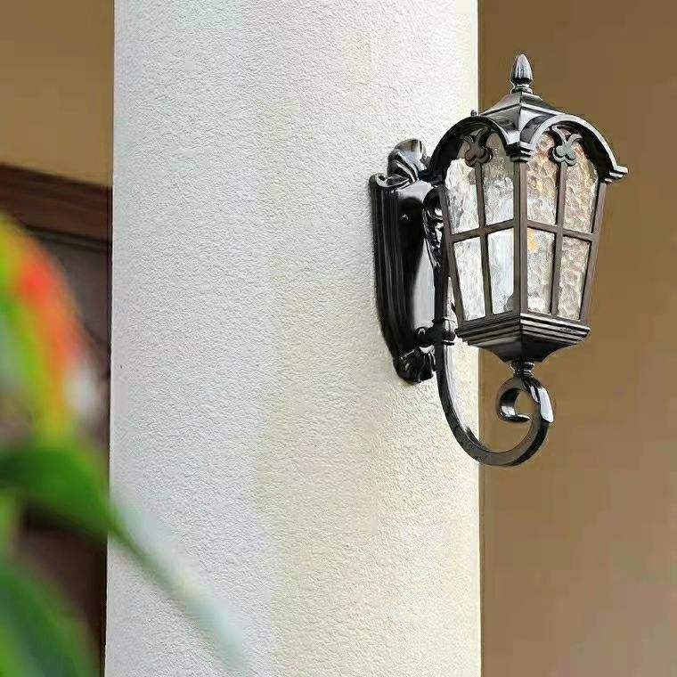 Europese stijl waterdichte wandlamp tuin villa poort buiten binnenplaats balkon buiten wandlamp oude Rome retro licht