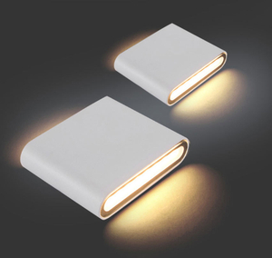 12W IP65 Buitenverlichting Moderne Wandlamp Binnen Waterdichte LED Wandlamp Woonkamer Licht vierkante led wandlamp
