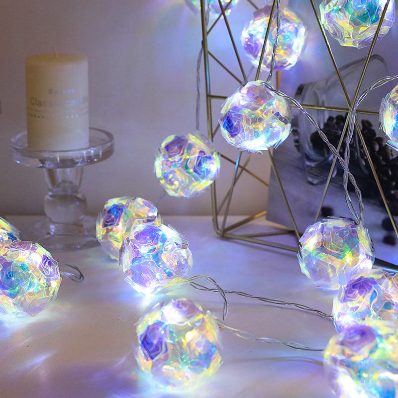 LED Kerstversiering Licht Nieuwjaar Room Decor Garland Holiday Ornaments Outdoor Garden Decor String Lamp Santa Claus Lights