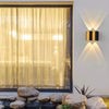 Wandlamp Mode Rechthoek Goud Zwart Licht omhoog en omlaag Lichtgevend Lichaam Lamp Verlichting Stijl Modern Kantoor Rohs Epistar Input Flux