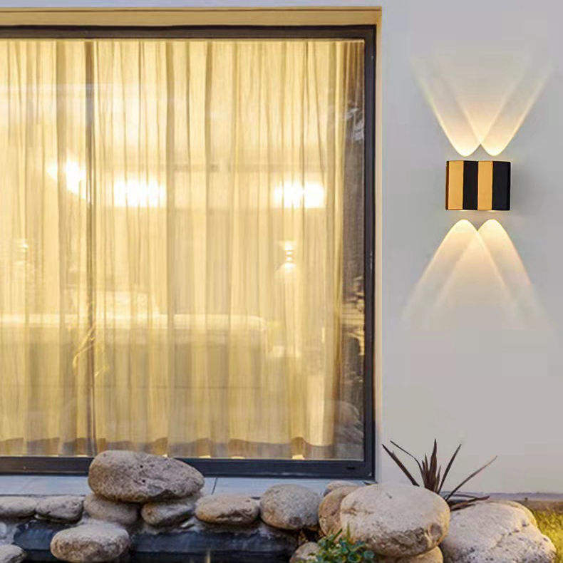 Wandlamp Mode Rechthoek Goud Zwart Licht omhoog en omlaag Lichtgevend Lichaam Lamp Verlichting Stijl Modern Kantoor Rohs Epistar Input Flux