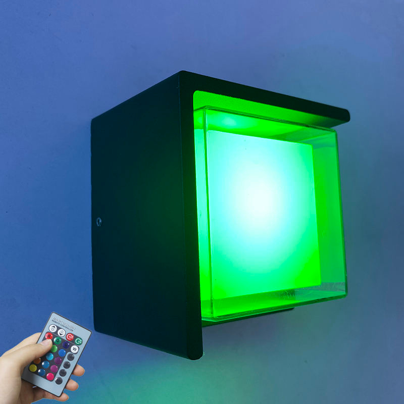 outdoor led wall IP65 Tuya graffiti smart APP controle kleurrijk dimmen waterdichte outdoor wandlamp modern licht buiten