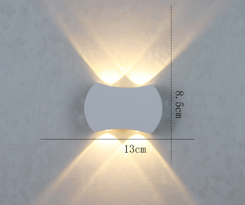 4W Moderne Minimalistische Outdoor Indoor Hotel Gangpad Gang Deur Binnenplaats Trap Veranda LED Waterdichte Maan Wandlamp