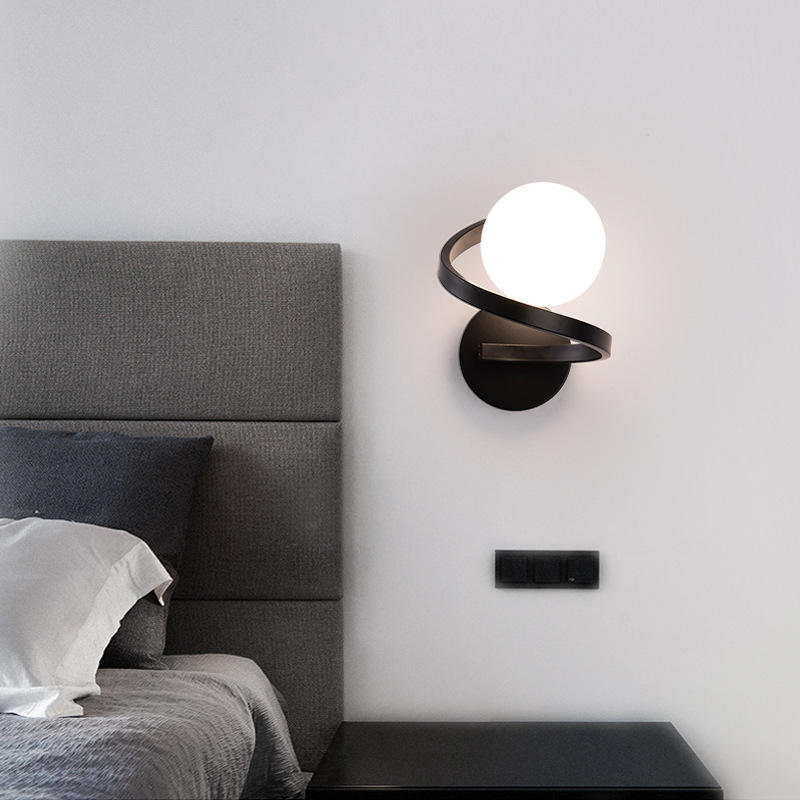 Klassieke Lampen Kristal Slaapkamer Nachtkastje Mount Binnenverlichting Binnen Decoratief Goud Zwart Metaal Moderne Led Glazen Wandkandelaar