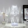Spaanse Roos Kristallen Tafellamp Slaapkamer USB Opladen Bureaulamp Nachtkastje Romantisch Nachtlampje Bloemblaadje Sfeer Servies Binnen Veelkleurig