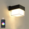2023 Tuya APP Controle LED Intelligente Wandlamp IP65 Waterdichte Kleurrijke Modieuze Decoratieve Wandlamp